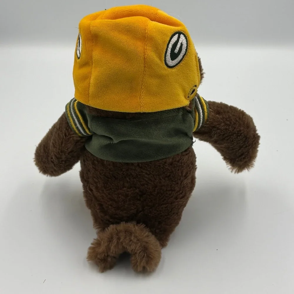 Forever Collectibles Green Bay Packers Plush Owl Mascot 8 In Brown Green Yellow